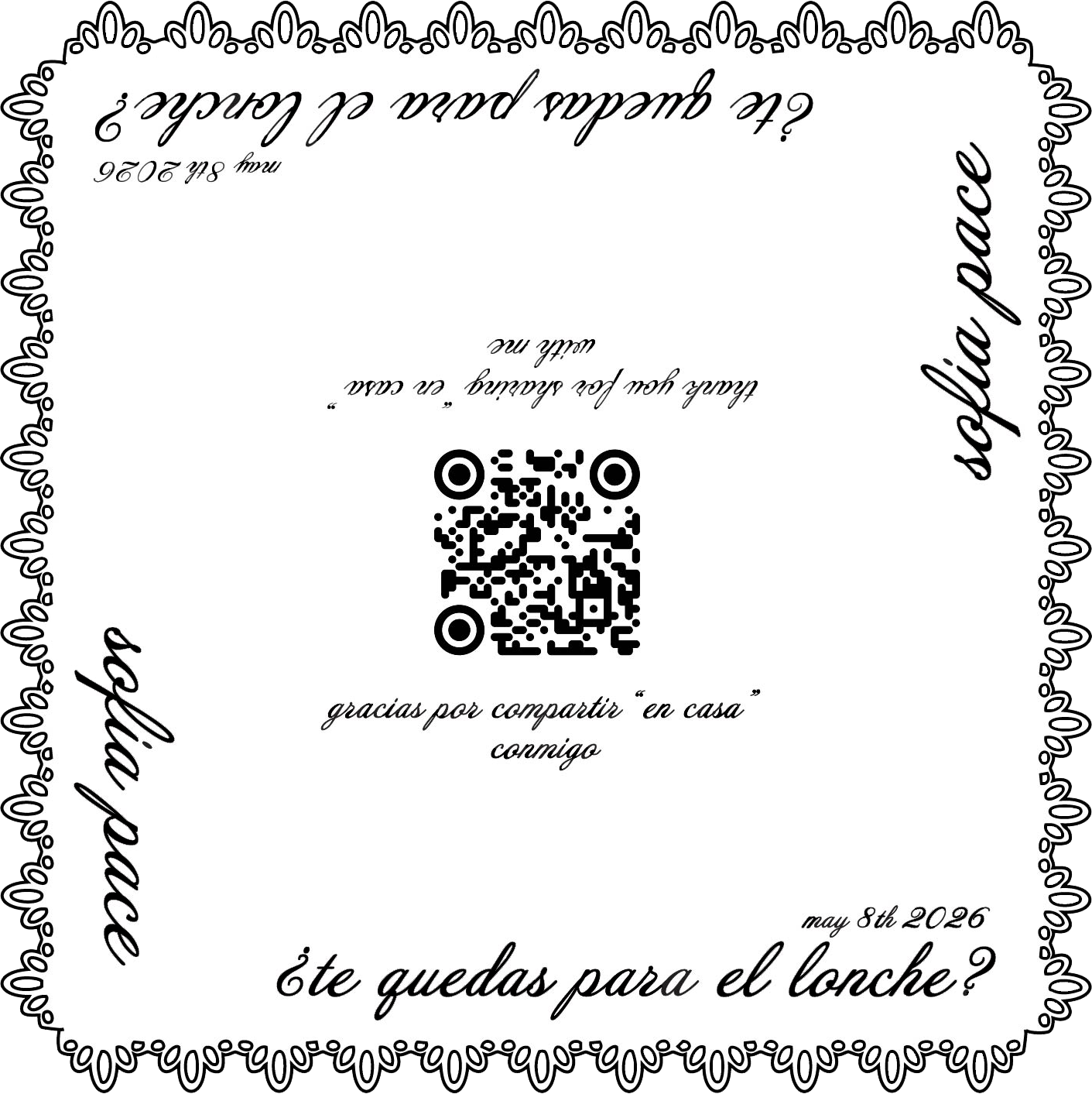 Plate Invitation